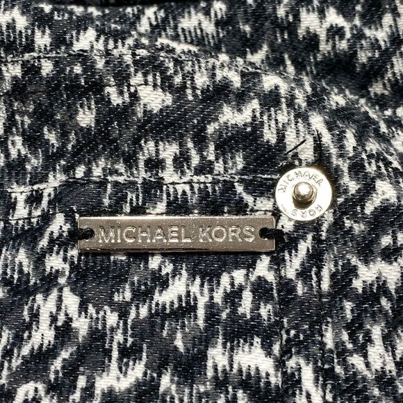 MICHAEL Kors Skinny Printed Pants Sz L - Picture 10 of 12